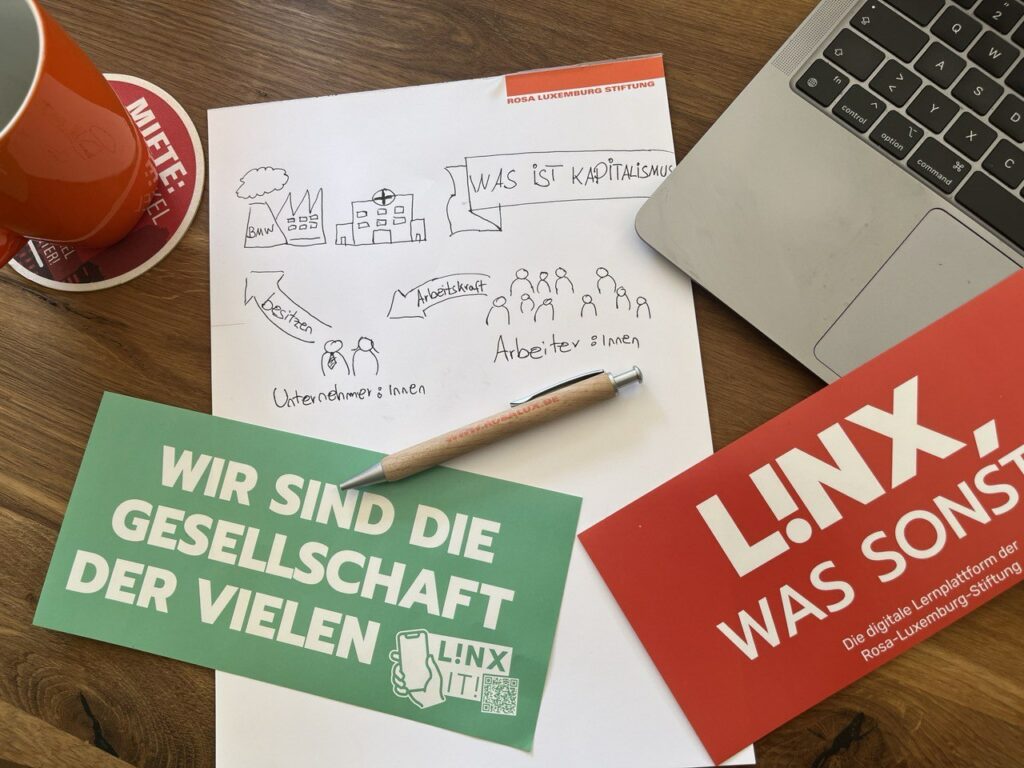 Schulprojekttage 2024 ‚Soziale Gerechtigkeit‘ - Rosa-Luxemburg-Initiative